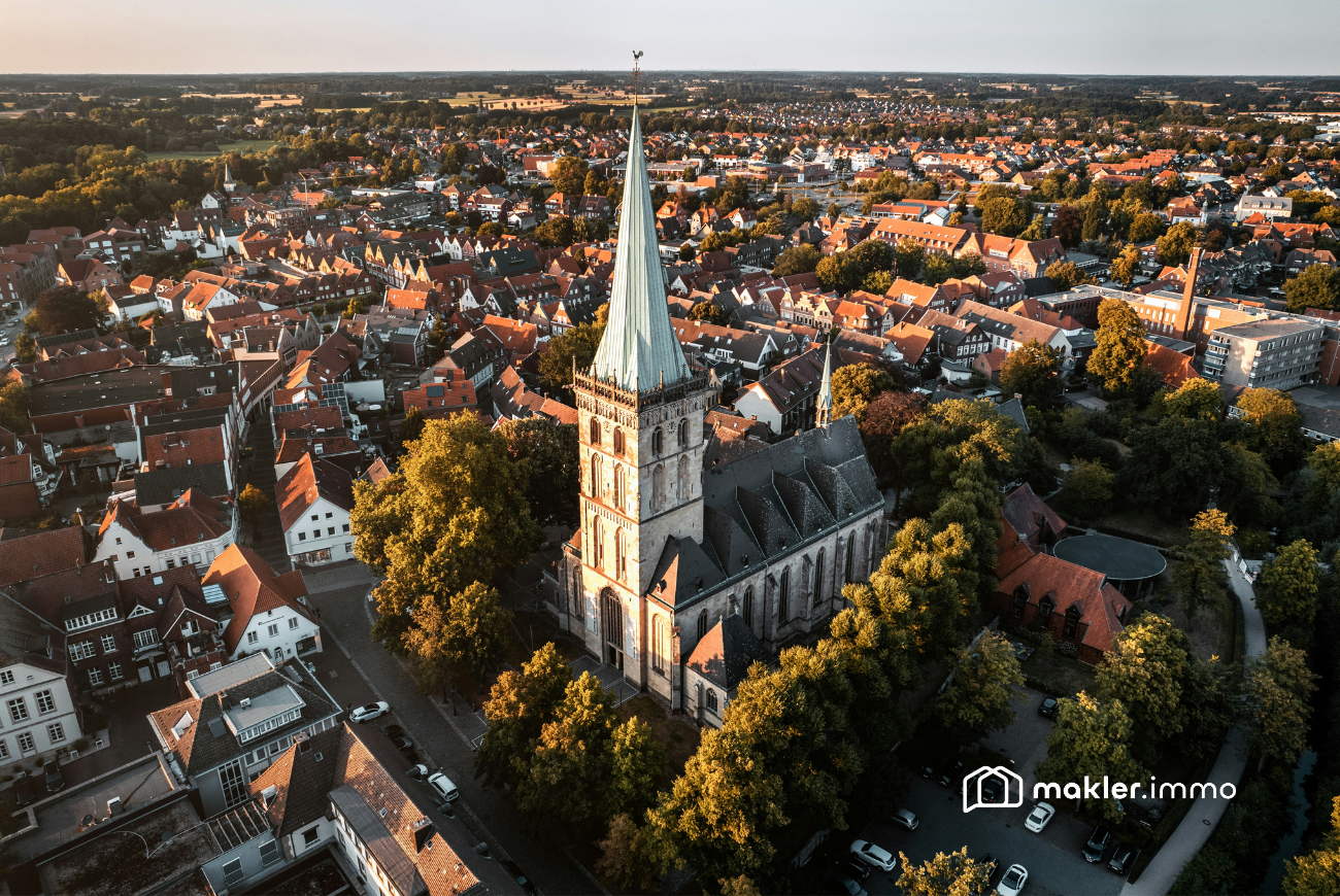 Sie sehen eine deutsche Stadt